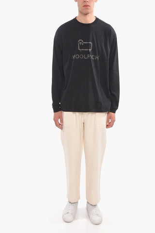 Long-sleeved T-shirt with Logo Print