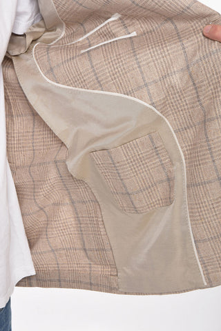 District Check LEADER SOFT Silk Blazer