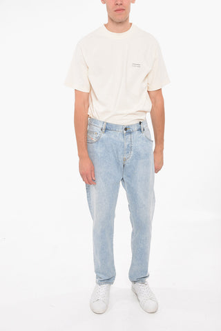 Light-washed D-YENNOX Denims with Logo Patch