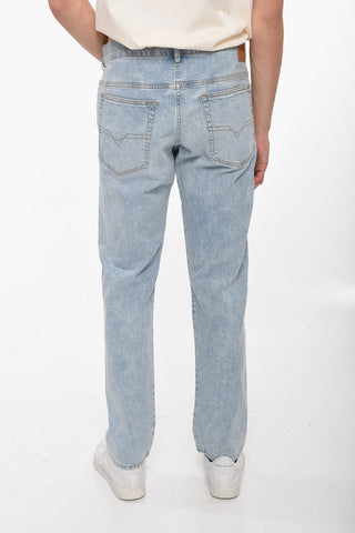 Light-washed D-YENNOX Denims with Logo Patch