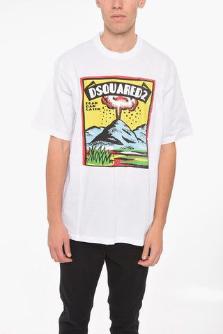 T-Shirt Slouch Fit VOLCANO con Stampa