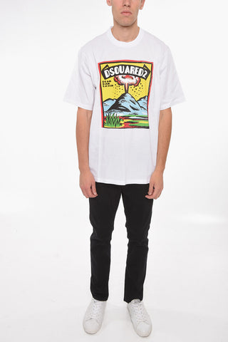 T-Shirt Slouch Fit VOLCANO con Stampa