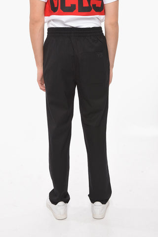 ADIDAS X Y-3 Single-pleated Pants with Drawstring and Elastic Waistband