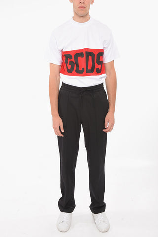 ADIDAS X Y-3 Single-pleated Pants with Drawstring and Elastic Waistband