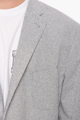ID Unlined Micro Pied de Poule Patterned Blazer