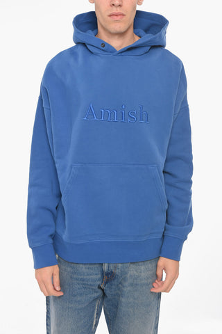 Embroidered Logo Cotton Hoodie