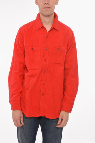 Fleeced-cotton WORK Shirt