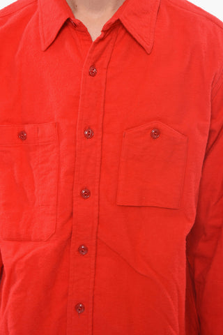 Fleeced-cotton WORK Shirt