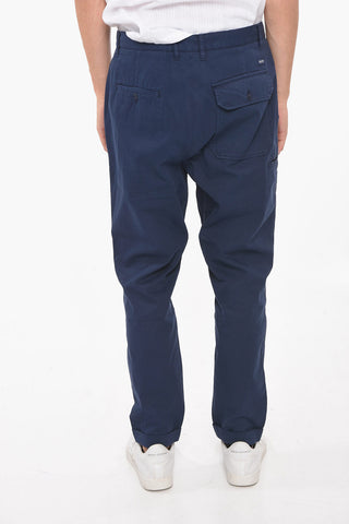 Single-Pleat Cotton Pants