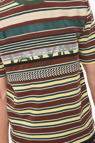 Crewneck Striped Short Sleeved T-shirt