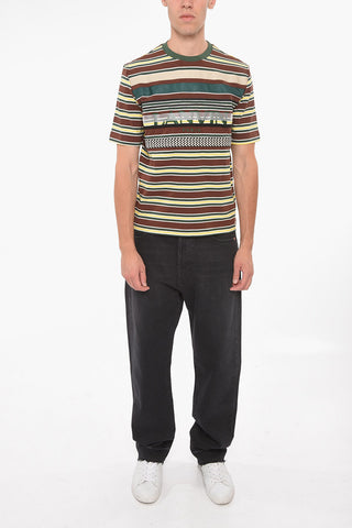 Crewneck Striped Short Sleeved T-shirt