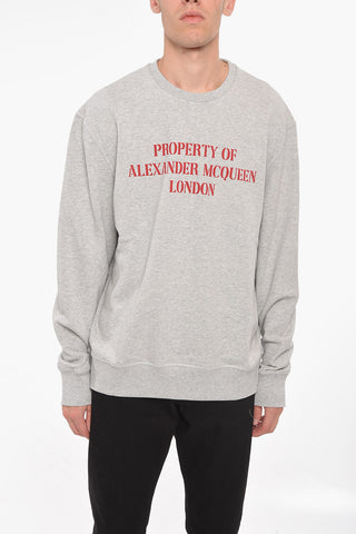 Brushed-cotton Crewneck Sweatshirt with Print