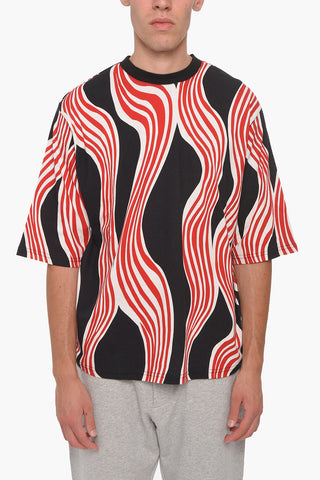 MONCLER 1 X JW ANDERSON Abstract Patterned Cotton T-Shirt