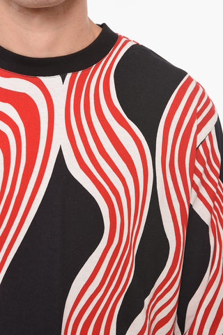 MONCLER 1 X JW ANDERSON Abstract Patterned Cotton T-Shirt
