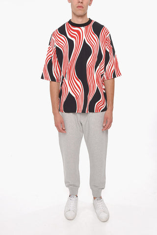 MONCLER 1 X JW ANDERSON Abstract Patterned Cotton T-Shirt