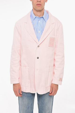 Denim SCHOOL BOY Blazer with Logo Patch