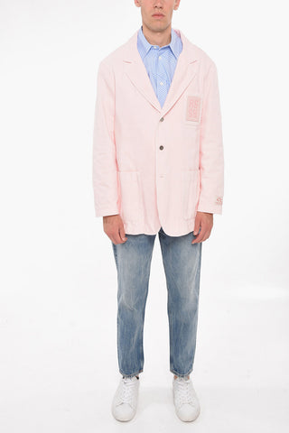 Denim SCHOOL BOY Blazer with Logo Patch
