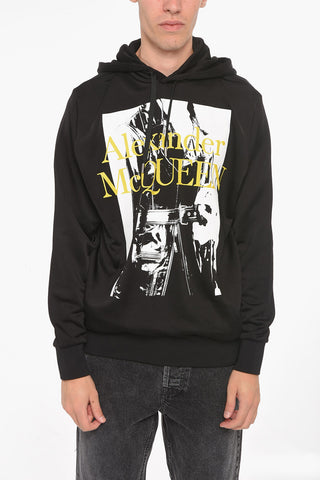 Brushed-cotton Hoodie with Print