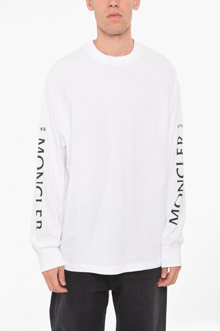 MONCLER 4 HYKE T-Shirt in Cotone con Maniche Logate