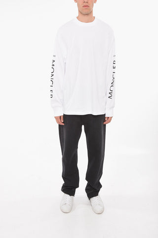 MONCLER 4 HYKE T-Shirt in Cotone con Maniche Logate