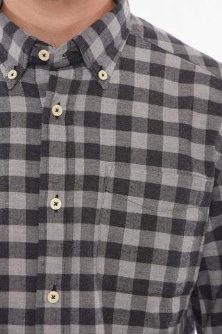 POLAR Flannel Shirt with Button Down Collar