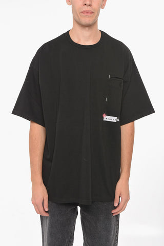 FACETASM T-Shirt Girocollo in Cotone con Taschino
