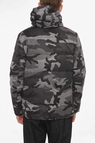 Reversible Puffer jacket with Camouflage Pattern