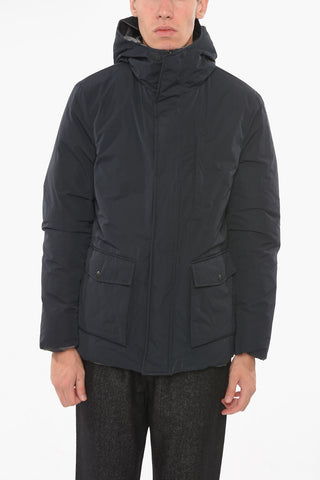 Reversible Puffer jacket with Camouflage Pattern