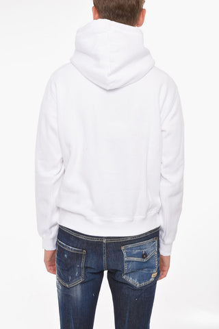 ONE LIFE ONE PLANET Fleeced-cotton Hoodie with Print