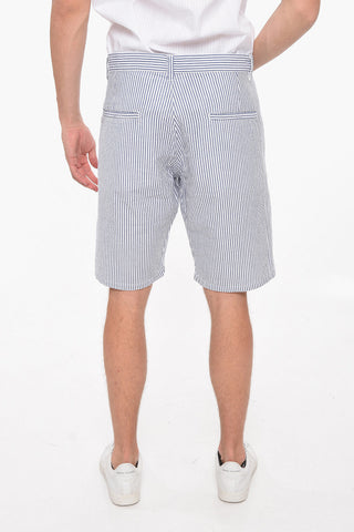 Striped Cotton Shorts