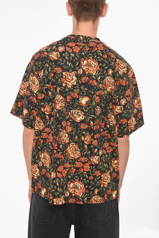 Floral Printed Cotton Oversized T-Shirt