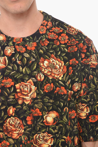Floral Printed Cotton Oversized T-Shirt
