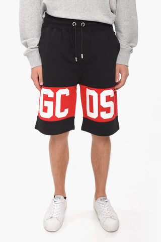 Shorts in Felpa con Banda Logata