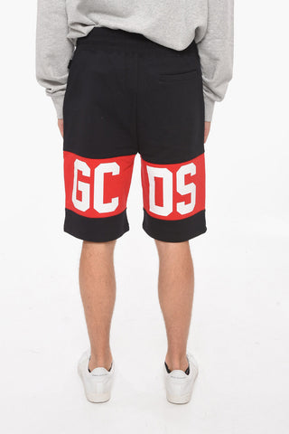 Shorts in Felpa con Banda Logata