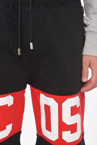 Shorts in Felpa con Banda Logata