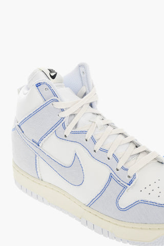 Leather High-Top NIKE DUNK HI 1985 Sneakers With Contrasting Fabric panels