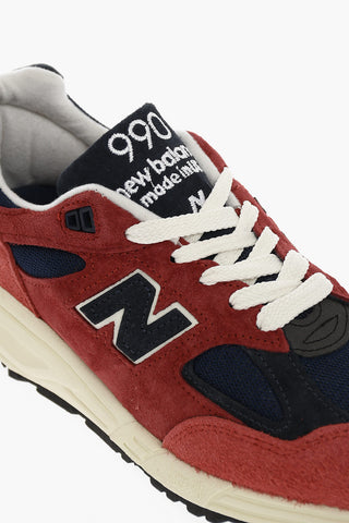 Suede Leather TEDDY SANTIS 990 Sneakers With Rubber Sole