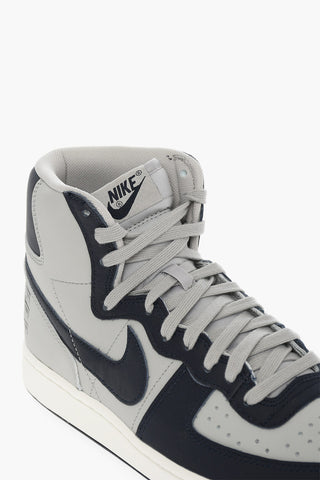 High-top TERMINATOR HIGH Leather Sneakers With Rubber Soles