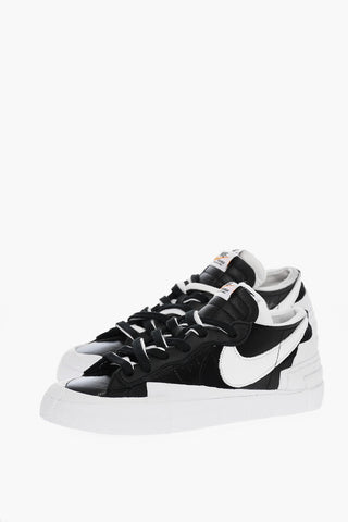 Sneakers In Pelle BLAZER LOW SACAI Con Taglio Vivo