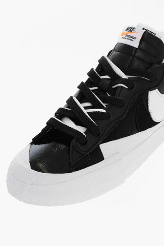 Sneakers In Pelle BLAZER LOW SACAI Con Taglio Vivo