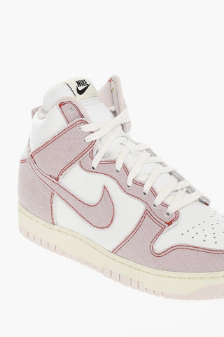 Leather High-Top NIKE DUNK HI 1985 Sneakers With Contrasting Fabric panels