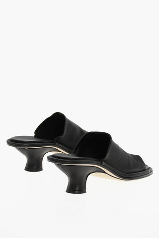 Leather FRANKIE Mules Heel 6 cm