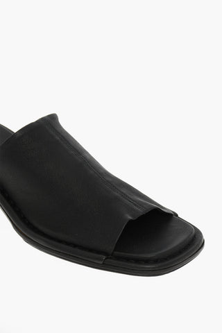 Leather FRANKIE Mules Heel 6 cm