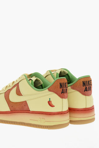 Leather Low-top AIR FORCE 1 07 Sneakers With Embroidery