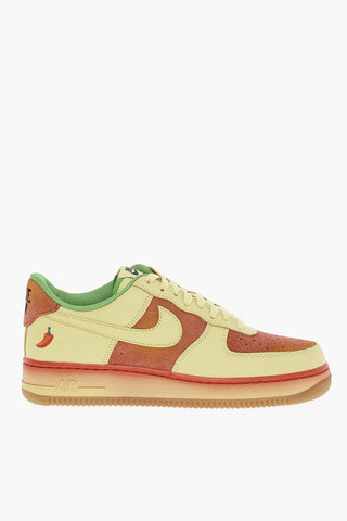 Leather Low-top AIR FORCE 1 07 Sneakers With Embroidery