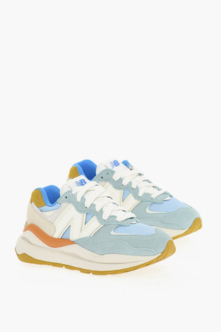 Low-top Sneakers With Leather Inserts