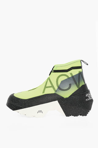 A COLD WALL Sneakers High-top Stampate Con Chiusura Zip Frontale
