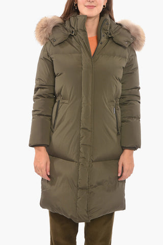 Piumino ESTER oversize con rifinitura in vera pelliccia