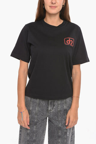 Crewneck T-shirt with Logo Print