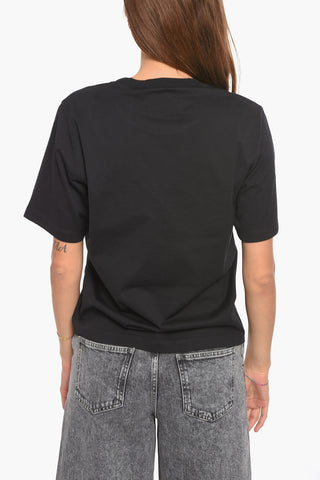 Crewneck T-shirt with Logo Print
